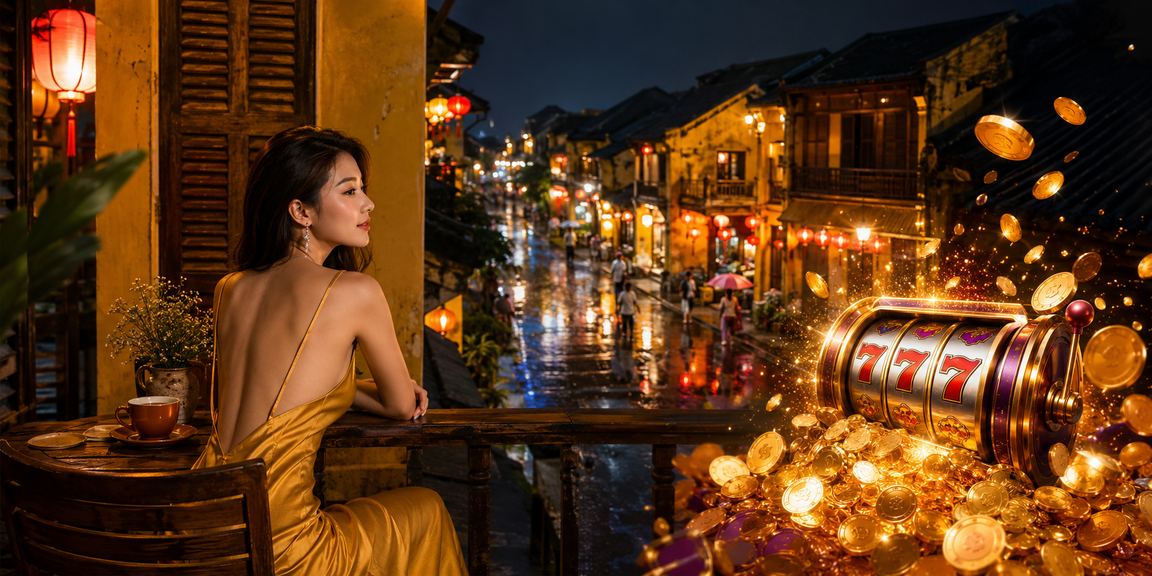 Người chơi thưởng thức Slot Game tại quán cà phê Hội An cùng ưu đãi VIP kqxstg