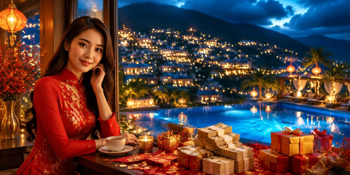 Người chơi tại Sapa trong trang phục áo dài theo dõi phân tích tỷ lệ và nhận cashback
